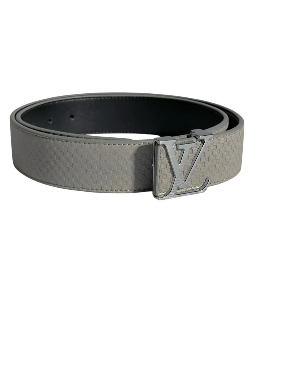 🩶 Men’s Classic Belt with — Metallic Gray / Silver Buckle 🩶